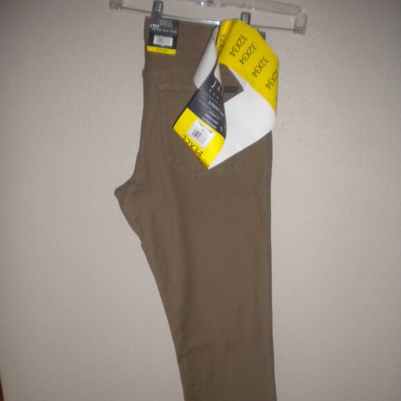 Jachs New York Mens Size 32X34 Tan Mid-Weight 5 Pocket Stretch Pants NWT - Picture 2 of 4